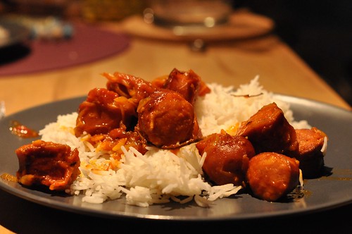 ROUGAIL SAUSISSE A COMPAGNIE DU RIZ